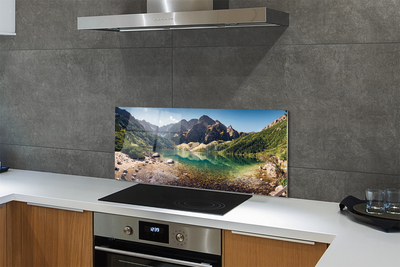 Painel de vidro Lago de montanha