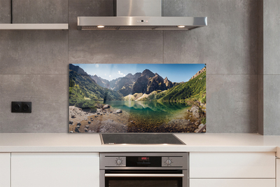 Painel de vidro Lago de montanha