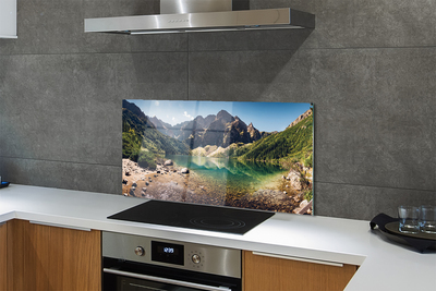 Painel de vidro Lago de montanha