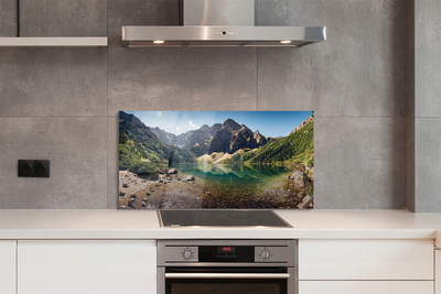 Painel de vidro Lago de montanha