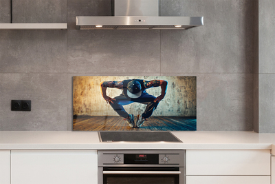 Painel de vidro Homem do hip-hop