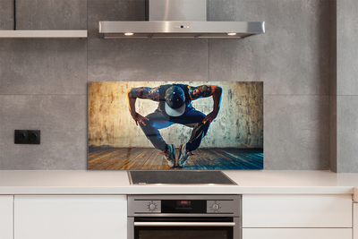 Painel de vidro Homem do hip-hop