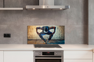 Painel de vidro Homem do hip-hop