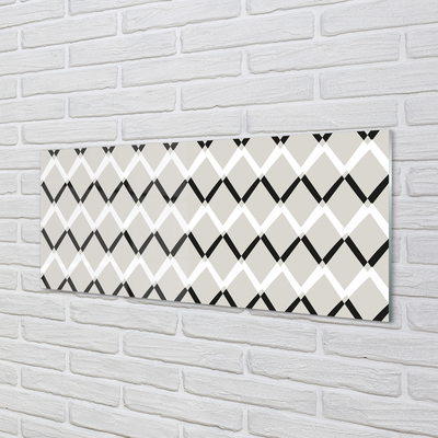 Painel de vidro Padrão de diamante