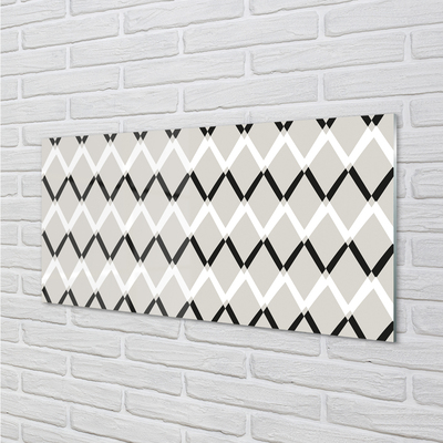 Painel de vidro Padrão de diamante