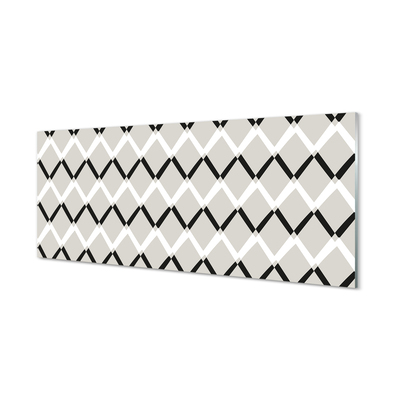 Painel de vidro Padrão de diamante