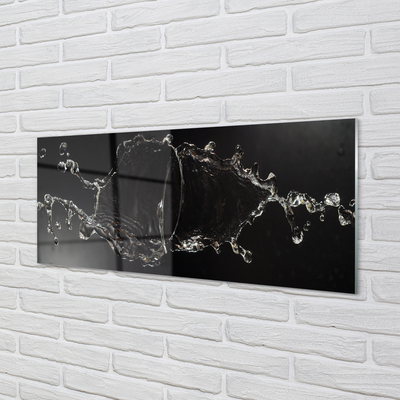 Painel de vidro Gotas de água espirrando