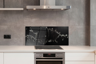 Painel de vidro Gotas de água espirrando