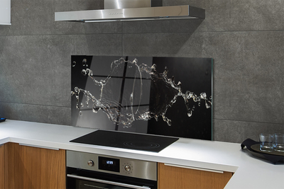 Painel de vidro Gotas de água espirrando