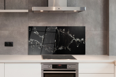 Painel de vidro Gotas de água espirrando