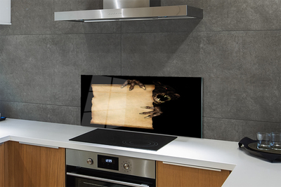 Painel de vidro Carta de personagem assustadora