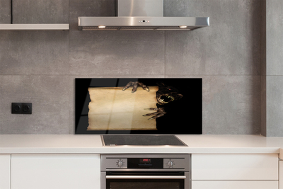 Painel de vidro Carta de personagem assustadora