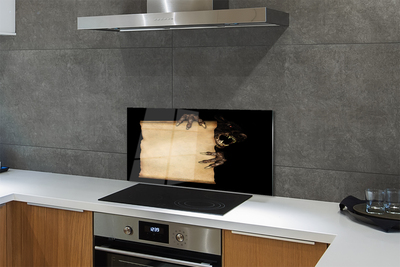 Painel de vidro Carta de personagem assustadora