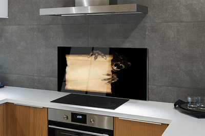 Painel de vidro Carta de personagem assustadora