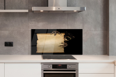 Painel de vidro Carta de personagem assustadora