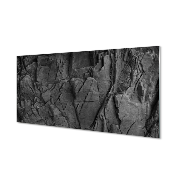 Painel de vidro Estrutura de pedra abstrata