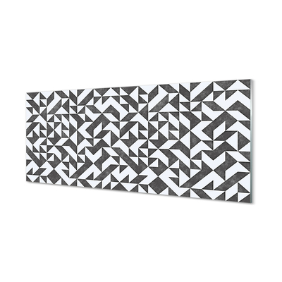 Painel de vidro Polígonos