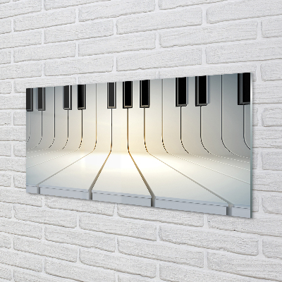 Painel de vidro Teclas de piano