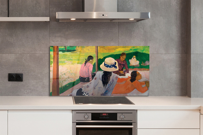 Painel de vidro Encontro de arte pintada