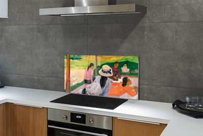 Painel de vidro Encontro de arte pintada