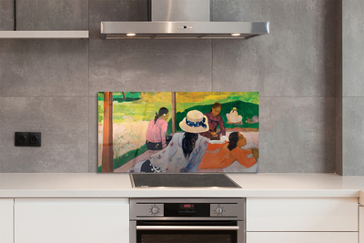 Painel de vidro Encontro de arte pintada