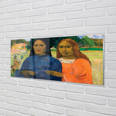 Painel de vidro Retrato artístico de mulheres