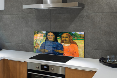 Painel de vidro Retrato artístico de mulheres