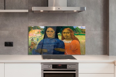 Painel de vidro Retrato artístico de mulheres