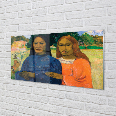 Painel de vidro Retrato artístico de mulheres