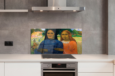 Painel de vidro Retrato artístico de mulheres