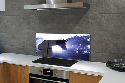 Painel de vidro Floresta do Unicórnio