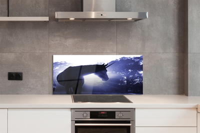 Painel de vidro Floresta do Unicórnio