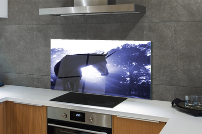 Painel de vidro Floresta do Unicórnio