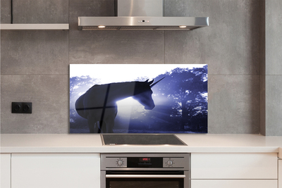 Painel de vidro Floresta do Unicórnio