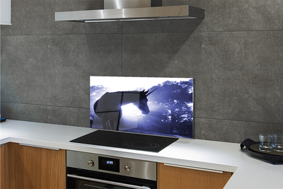 Painel de vidro Floresta do Unicórnio