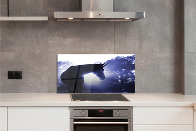 Painel de vidro Floresta do Unicórnio