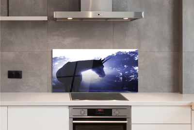 Painel de vidro Floresta do Unicórnio