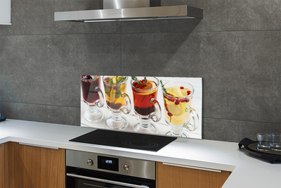 Painel de vidro Chá de inverno ervas frutas