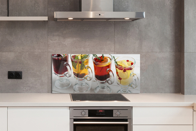 Painel de vidro Chá de inverno ervas frutas