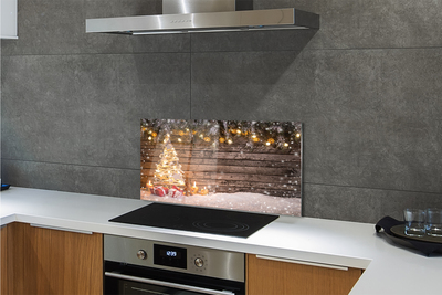 Painel de vidro Decorações de neve para árvores de Natal