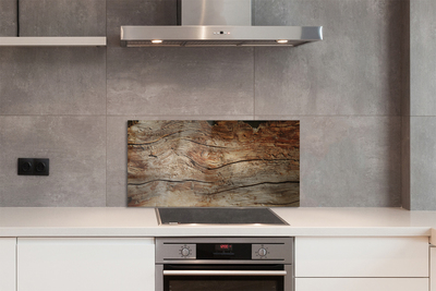 Painel de vidro Grão da placa de madeira