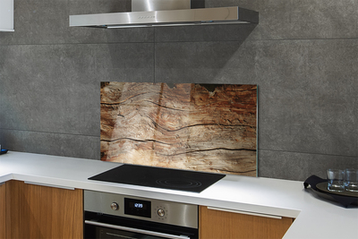 Painel de vidro Grão da placa de madeira