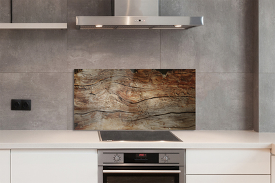 Painel de vidro Grão da placa de madeira