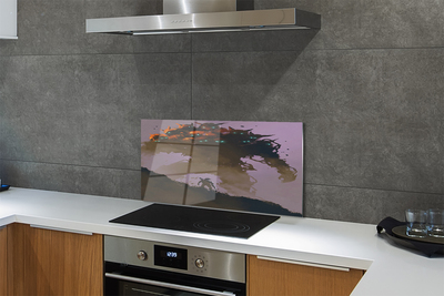 Painel de vidro Homem uma figura assustadora com cabeças