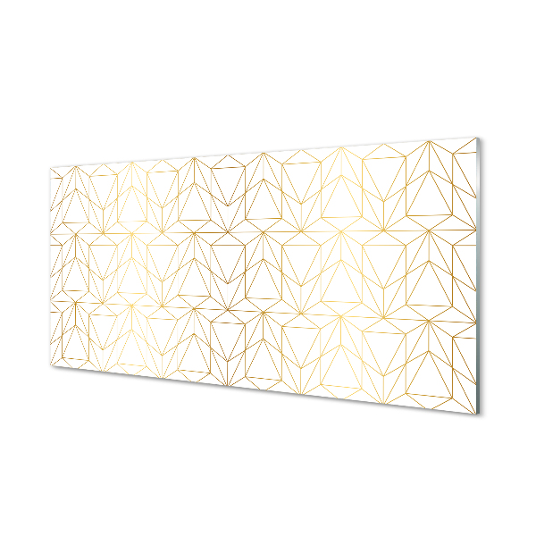 Painel de vidro Contornos de triângulos