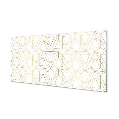 Painel de vidro Contornos de triângulos