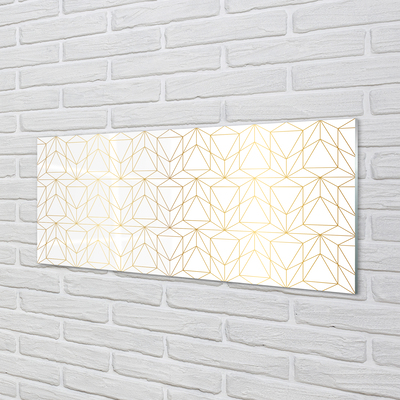 Painel de vidro Contornos de triângulos