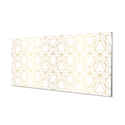 Painel de vidro Contornos de triângulos