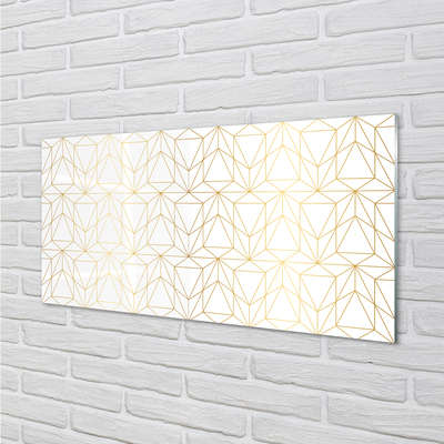 Painel de vidro Contornos de triângulos