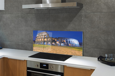 Painel de vidro Pôr do sol em Roma, Coliseu